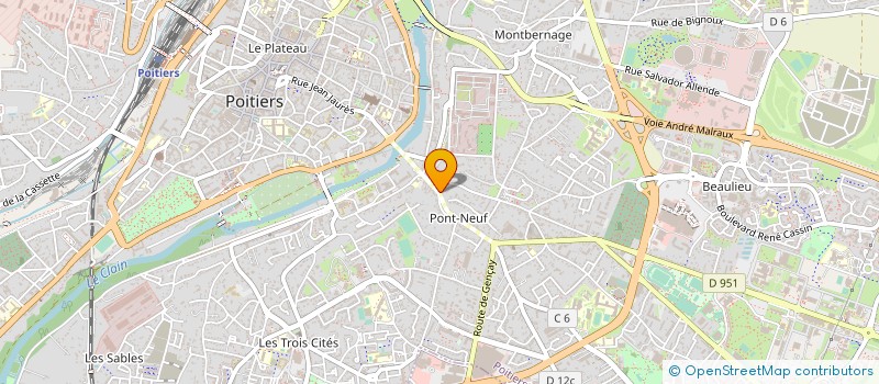 localisation de l'entreprise ASYMPTOTE à POITIERS