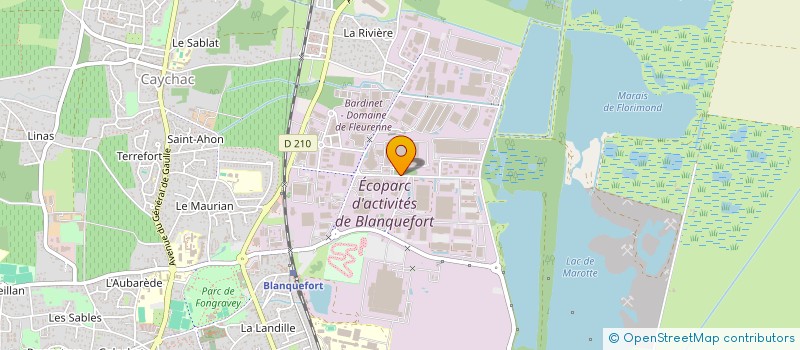 localisation de l'entreprise ASYN à BLANQUEFORT