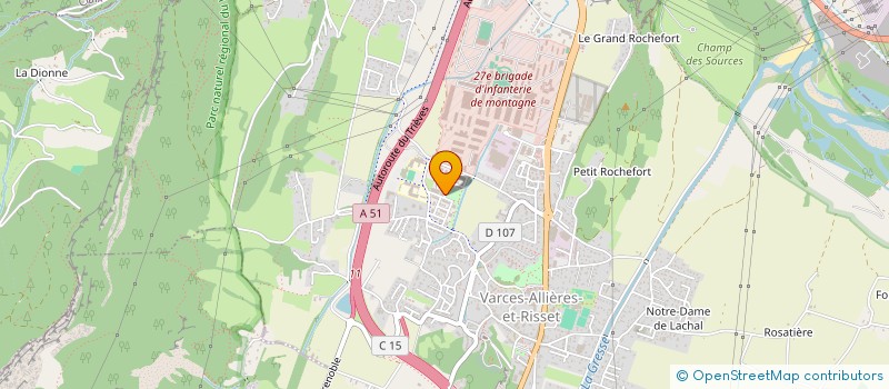 localisation de l'entreprise ASZ FOOD  VARCES-ALLIERES-ET-RISSET