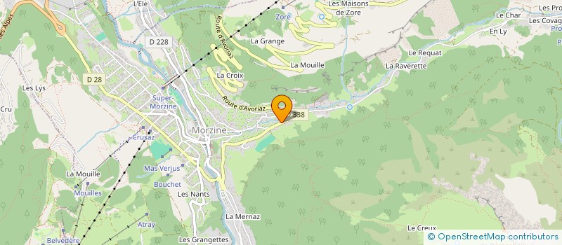 localisation de l'entreprise ASZAP à MORZINE