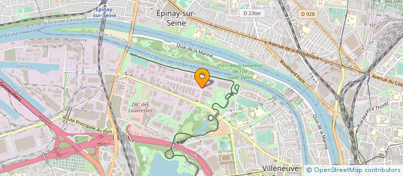 localisation de l'entreprise ASZI ASSOC SYNDICALE ZONE INDU à VILLENEUVE-LA-GARENNE