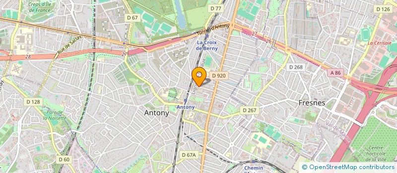 localisation de l'entreprise AT 4INVEST à ANTONY