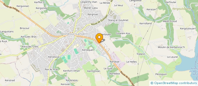 localisation de l'entreprise AT AGENCEMENT  PLONEOUR-LANVERN