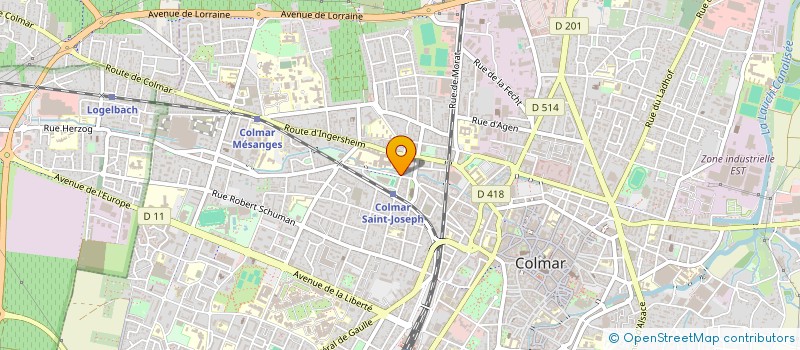 localisation de l'entreprise AT AGRO  COLMAR