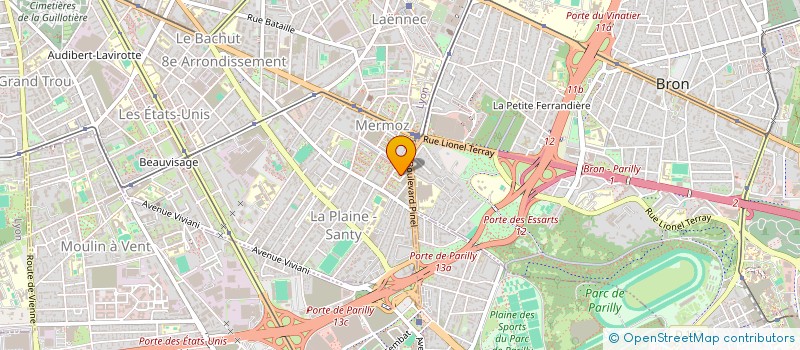 localisation de l'entreprise AT.AT-TRANSPORTS à LYON