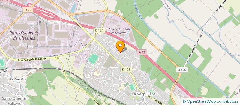 localisation de l'entreprise AT BATI FRANCE  LA VERPILLIERE