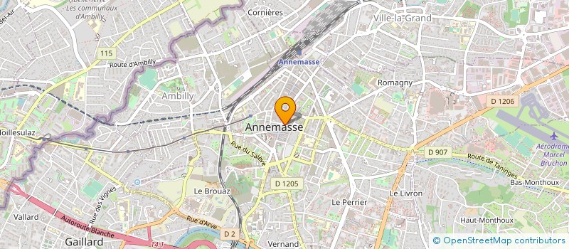 localisation de l'entreprise AT BIO à ANNEMASSE