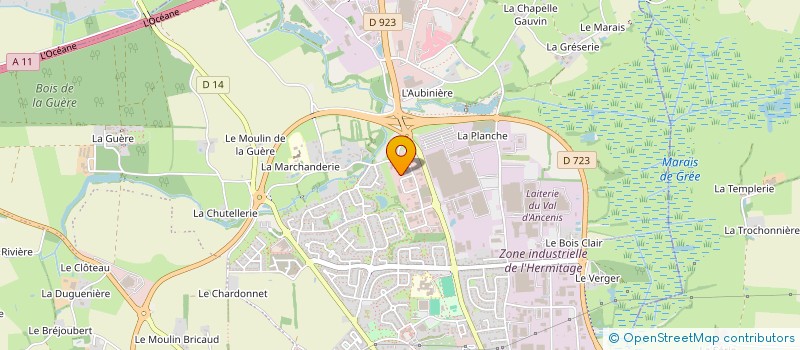 localisation de l'entreprise AT CASA  ANCENIS-SAINT-GEREON