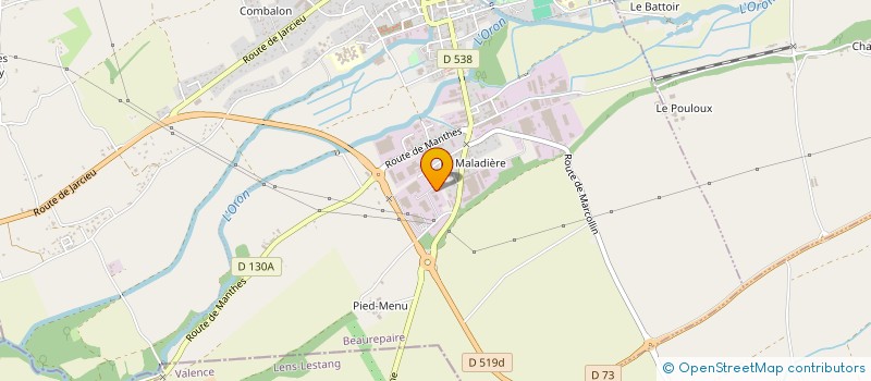 localisation de l'entreprise AT.CD ARCHITECTURE  BEAUREPAIRE