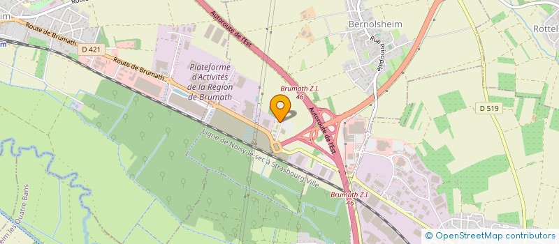 localisation de l'entreprise AT CHAUFFEUR PRIVE  BERNOLSHEIM