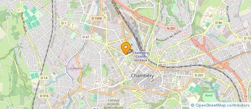 localisation de l'entreprise AT-CLINPHARM à CHAMBERY