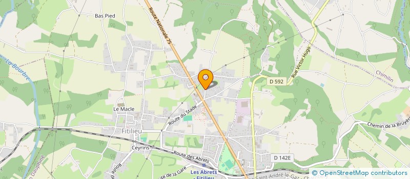 localisation de l'entreprise AT CONSEIL à LES ABRETS EN DAUPHINE