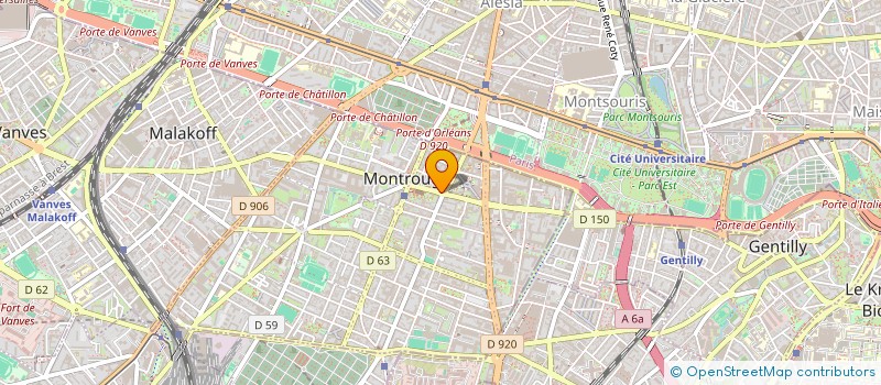 localisation de l'entreprise AT CONSEIL  MONTROUGE