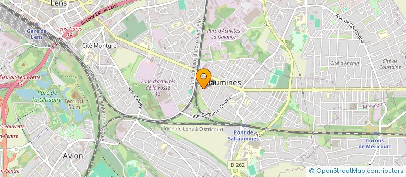 localisation de l'entreprise AT FIBRE  SALLAUMINES