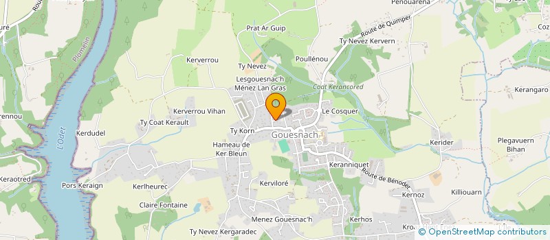 localisation de l'entreprise AT FINANCE EURL  GOUESNACH