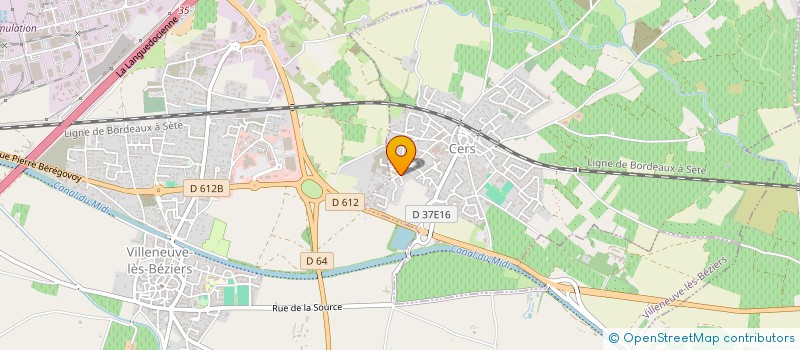 localisation de l'entreprise AT HOLDING à CERS