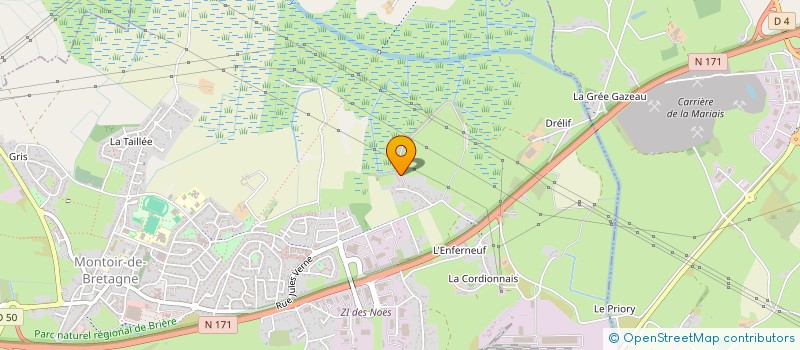 localisation de l'entreprise AT HOM'ELEC à MONTOIR-DE-BRETAGNE