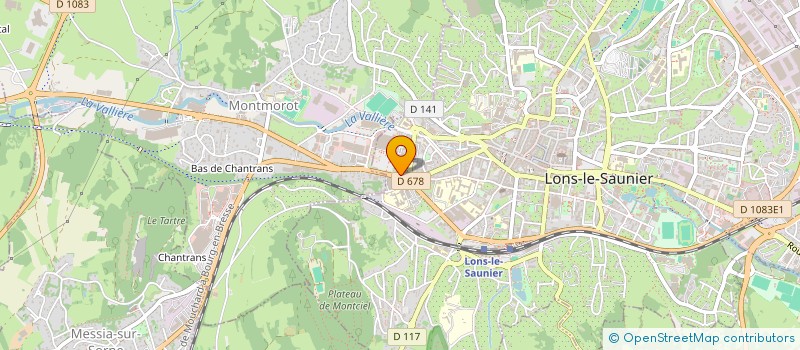 localisation de l'entreprise AT HOME à LONS-LE-SAUNIER