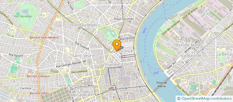 localisation de l'entreprise AT HOME à BORDEAUX