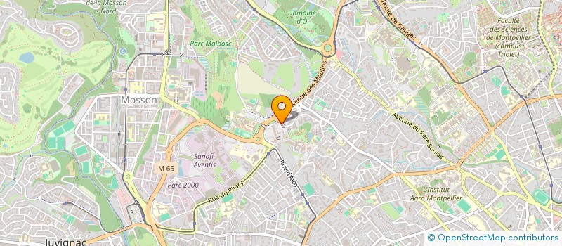 localisation de l'entreprise AT HOME à MONTPELLIER