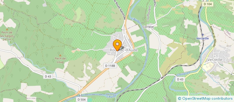 localisation de l'entreprise AT HOME DEPANNAGE  ROUFFIAC-D'AUDE