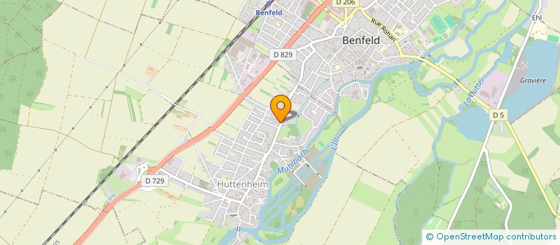 localisation de l'entreprise AT HOME GLASS  HUTTENHEIM