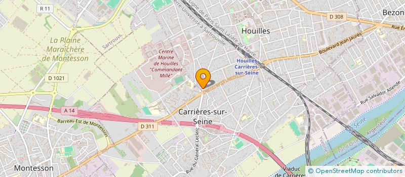 localisation de l'entreprise AT HOME IMMOBILIER  HOUILLES