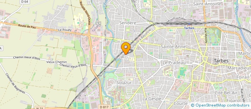 localisation de l'entreprise AT IMMO  TARBES