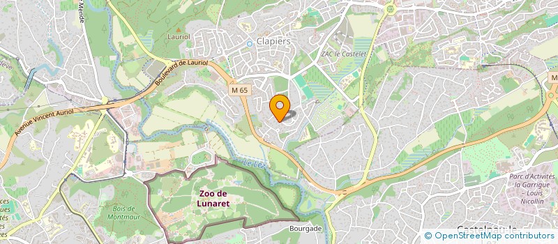 localisation de l'entreprise AT IMMO  CLAPIERS