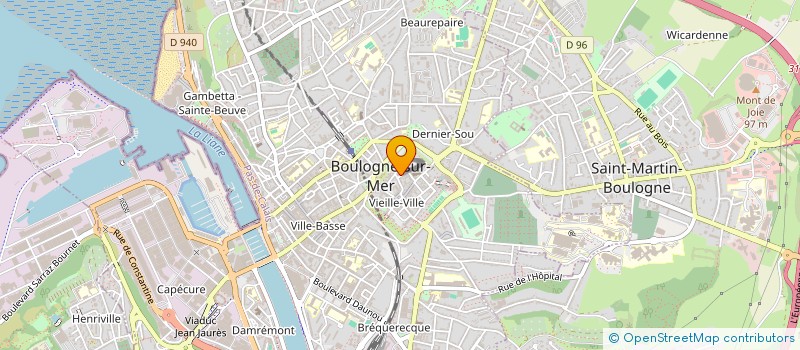 localisation de l'entreprise AT IMMOBILIER  BOULOGNE-SUR-MER