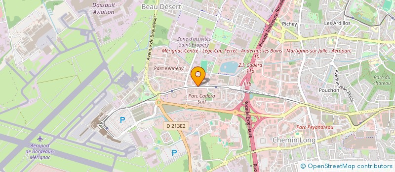 localisation de l'entreprise AT INTERNET HOLDING SAS  MERIGNAC