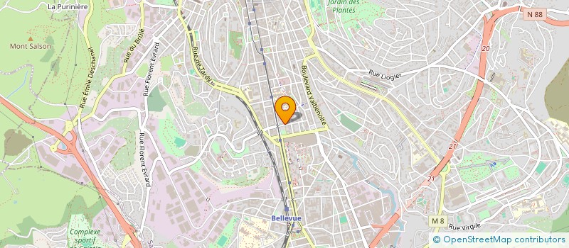 localisation de l'entreprise AT IT SOLUTIONS  SAINT-ETIENNE