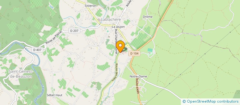 localisation de l'entreprise AT LAGANIER  LABLACHERE