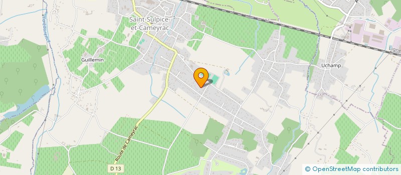 localisation de l'entreprise AT LOCATIONS  SAINT-SULPICE-ET-CAMEYRAC