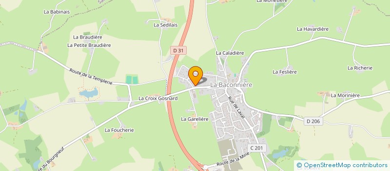 localisation de l'entreprise AT'M CREATION  LA BACONNIERE