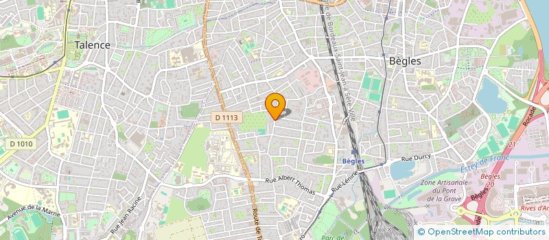 localisation de l'entreprise AT MEDIAS & CONTENUS à BEGLES