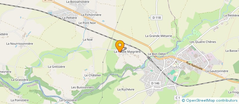 localisation de l'entreprise AT METALLERIE  BOUSSAY