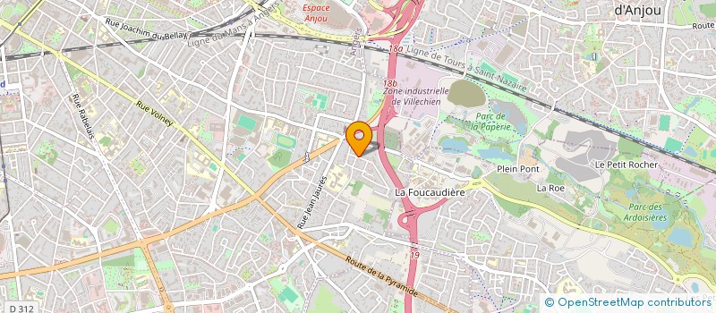 localisation de l'entreprise AT&NA à ANGERS