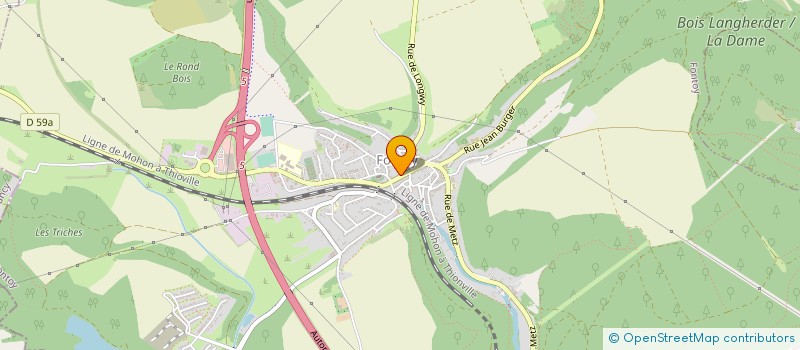 localisation de l'entreprise AT - OHM  FONTOY