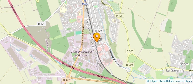 localisation de l'entreprise AT OLYMPE  MERU