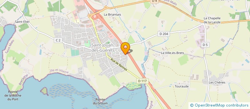localisation de l'entreprise AT'OME à SAINT-JOUAN-DES-GUERETS