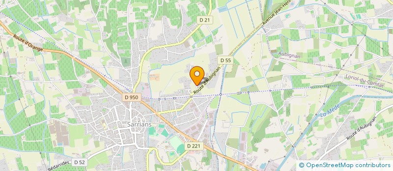 localisation de l'entreprise AT PEINTURE & DECO à SARRIANS