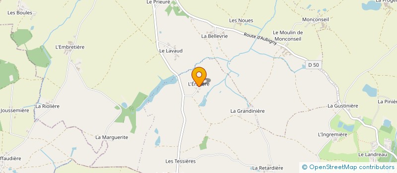 localisation de l'entreprise AT PHY PRO  AUBIGNY-LES CLOUZEAUX