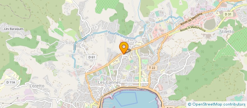 localisation de l'entreprise AT PISCINES à AJACCIO