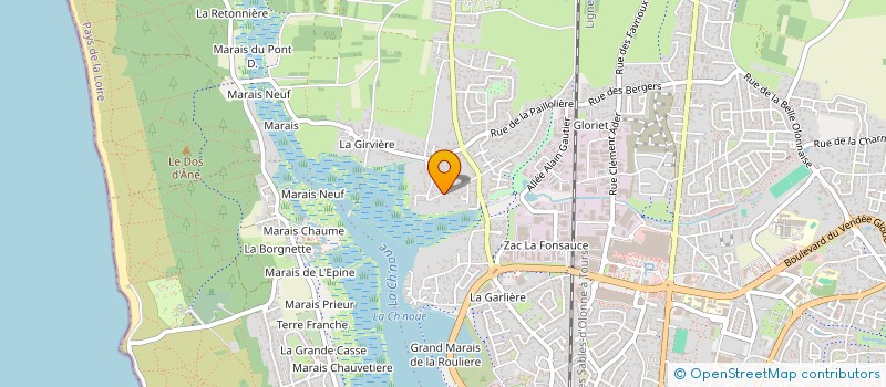 localisation de l'entreprise AT PRESTIGES à LES SABLES D'OLONNE