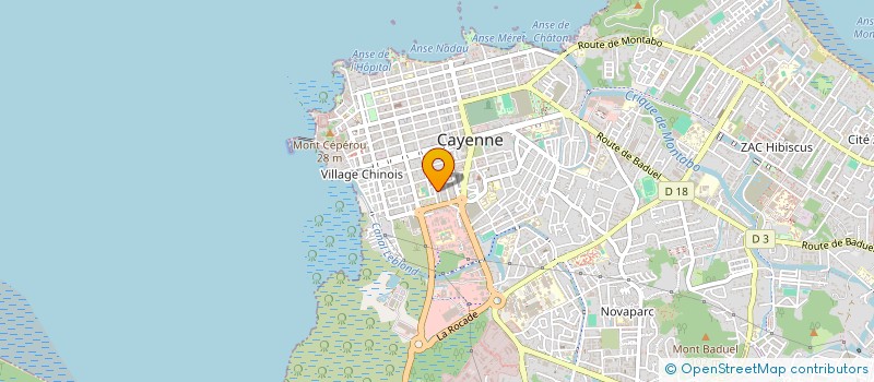 localisation de l'entreprise AT PROMOTION  CAYENNE