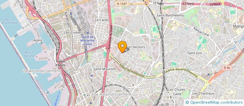 localisation de l'entreprise AT SANATRANS à MARSEILLE