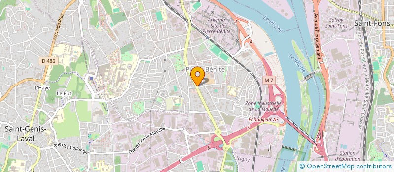 localisation de l'entreprise AT SERVICES  OULLINS-PIERRE-BENITE