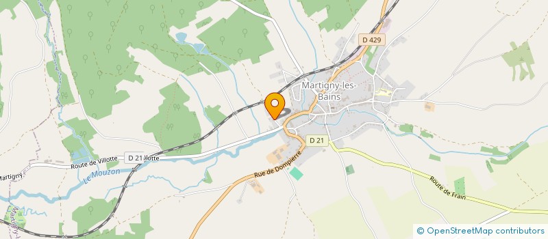 localisation de l'entreprise AT SERVICES  MARTIGNY-LES-BAINS