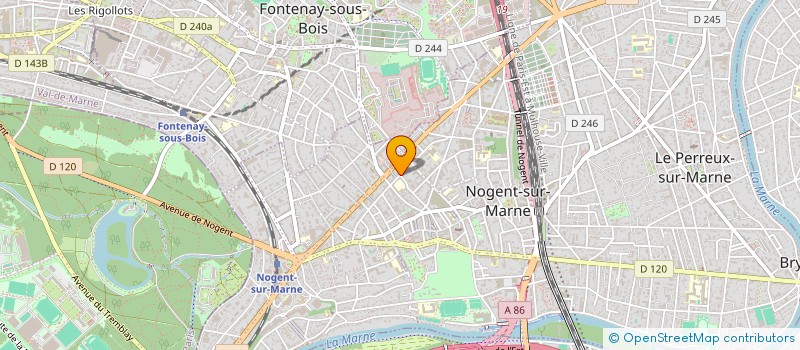 localisation de l'entreprise AT SERVICES  NOGENT-SUR-MARNE